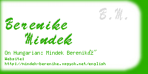 berenike mindek business card